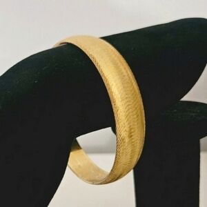 Vintage Monet Gold Bangle Bracelet